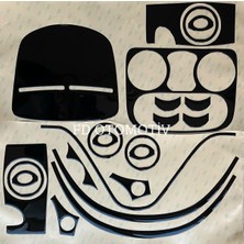 Özgürce 2001-2012 Fiat Doblo D1 D2 Torpido ve Konsol Seti Piano Black Renk