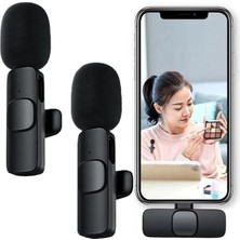 Tp Buğz Lightning Girişli Iphone Uyumlu Ikili Kablosuz Yaka Mikrofonu Youtube Facebook Tiktok Vlog