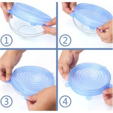 Tp Buğz Silikon Yemek Saklama Kapak Seti 6 Adet