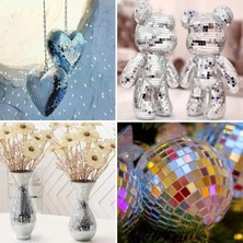 Tp Buğz Gümüş Renk Aynalı Dekor Bandı Kendinden Yapışkanlı 1 Metre x 4 cm