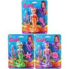 Tp Buğz 7025 Kartela Kçk Deniz Kızı Bertha Bebek -Kzl