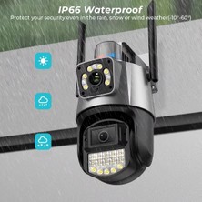 Tp Buğz Çakarlı Çift Lensli Dış Mekan Güvenlik Kamerası