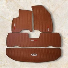 Özgürce Taba Deri Kapitone Oto Paspas Takımı, Çekici ve Şık Tasarım