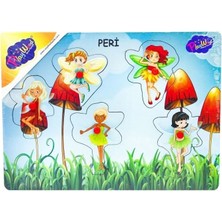 Tp Buğz Ahşap Tutmalı Peri Kızı Puzzle
