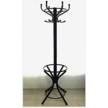 Normadia Siyah Metal Portmanto 175 Cm, 100 kg Taşıma Kapasitesi, Dayanıklı Askılık