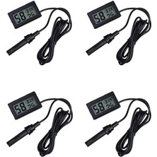 Tp Buğz 4 Adet Dijital Ekran Sıcaklık ve Nem Ölçer - Termometre Higrometre Kuluçka