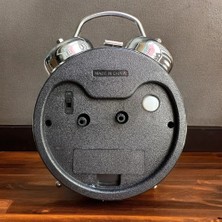 Tp Buğz Gümüş Metal Alarmlı Masa Saati