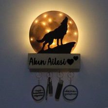 Normadia LED Işıklı Pleksi Dolunay Dekoratif Biblo ve Anahtar Askılığı