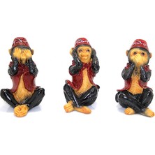 Tp Buğz 3'lü Polyester Maymun Seti