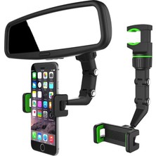 Calperia Dikiz Aynası Koltuk Arkası Geçme 360° Ayarlanabilir Telefon Navigasyon Tutucu