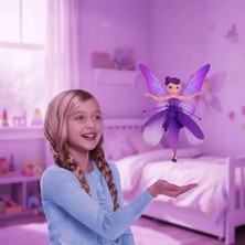 Tp Buğz Uçan Peri Oyuncak USB Kablolu ve Şarj Edilebilir Oyuncak Mor Renkli