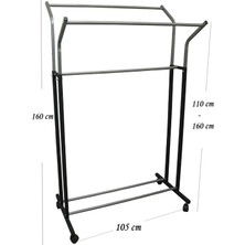 Normadia Ayaklı Tekli Elbise Askısı V Ayarlı, Pratik ve Şık Depolama Çözümü