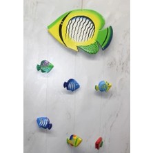 Tp Buğz Ahşap Balıklı Rüzgar Çanı