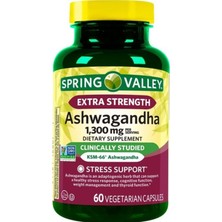 Spring Valley Extra Strength Dietary Supplement 1300 Mg 60 Vegetarian Capsules Ashw