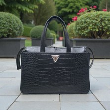 Valentina Victoria Hakiki Deri Büyük Boykadın Elçanta