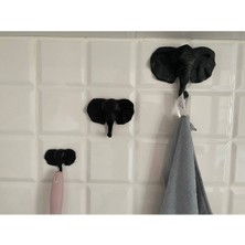 Normadia Modern 3 Boy Fil Tasarımlı Duvar Dekor ve Askı, Çanta ve Eşyalar Için