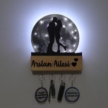 Normadia LED Işıklı Kişiselleştirilebilir Pleksi Dolunay ve Ametist Biblo