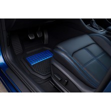 Özgürce Qashqai 2011 Uyumlusu Siyah Mavi Havuzlu Oto Paspas