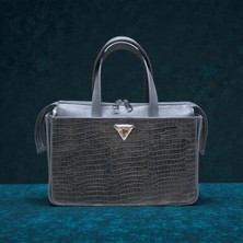 Valentina Victoria Hakiki Deri Büyük Boykadın Elçanta