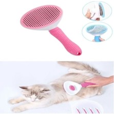 Tp Buğz Otomatik Temizlenen Evcil Hayvan Tarağı Pembe