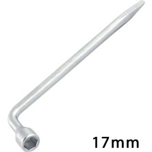 Calperia L Pipo Tip Tek Kol Çelik Bijon Anahtarı 17MM