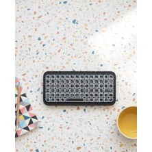 Tp Buğz Kompakt Siyah Rgb Işıklı Bluetooth Mini Klavye