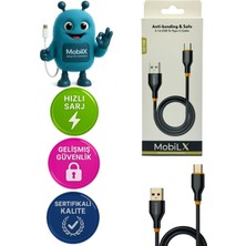 Tp 3.1A Silikon USB To Type-C Hızlı Şarj ve Data Kablosu (1m)