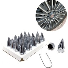 Calperia Sivri Mermi Bijon Kapağı Sökme Aparatlı Krom 17MM