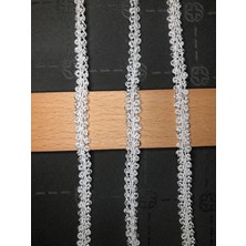 Ezel-in Tekstil Aksesuarları Dekoratif Simli Saçörgü Şerit, 1 Metre, KOD-P310