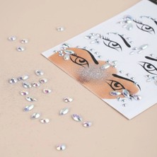 Tp Buğz Gümüş Taşlı Makyaj Yüz Süsü