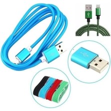 Tp Buğz 1,5 Metrelik Örgü Şeklinde Apple Iphone Ipad Data Şarj Kablosu