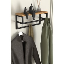 Normadia Modern Metal Raflı Duvar Askılığı, Koridor, Mutfak ve Banyo Için Şık Tasarım