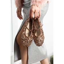 Best Cover Alya Pullu Simli Payetli Toka Detaylı Babet