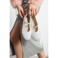 Best Cover Alya Pullu Simli Payetli Toka Detaylı Babet