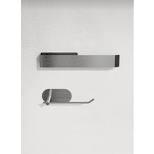 Normadia Paslanmaz Çelik Havlu Askılığı ve Tuvalet Kağıtlığı Takımı, Şık ve Dayanıklı