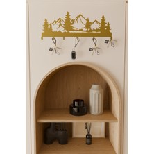 Normadia Doğa Temalı 2mm Çelik Metal Askılık ve Anahtarlık Seti