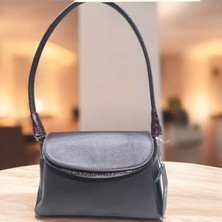 Valentina Victoria Hakiki Deri 3 Bölmeli  Omuz ve Çapraz Çanta