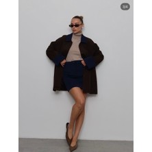 Gamze Özkurt Gabardin Şort Etek Takım