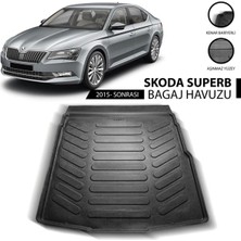 Özgürce 2015 Sonrası Skoda Superb B 3D Lüks Bagaj Havuzu