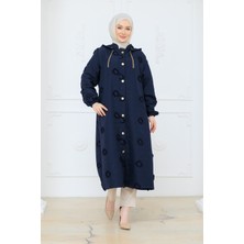 Pamuk Butik Kadın Saçaklı Büyük Beden Kapitone Kap -PMK526