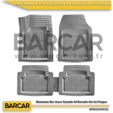 Özgürce Maximum Her Araca Uyumlu 4d Gri Oto Paspası, Konfor ve Temizlik Için Ideal