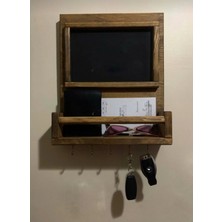 Normadia El Yapımı Ahşap Yazı Tahtası ve Anahtarlık Seti, Doğal ve Şık Tasarım