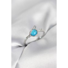 Nuvigo Gümüş Renk Zirkon Taşlı Satürn Model Kadın Yüzük - TJ-BYK4055