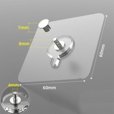 Normadia 8'li Güçlü Yapışkan Çerçeve Askısı, Paslanmaz Çelik, Duvar ve Mutfak Için