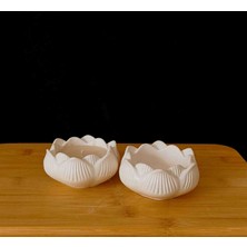 DS Tasarım Lotus Mumluk / Kase - Amber Kokulu Mum