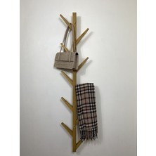 Normadia Ahşap Vestiyer Dekoratif 10 Askılı Vintage Portmanto Elbise Askısı