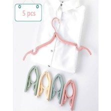 Normadia Pratik 5'li Katlanabilir Elbise Askısı Seti, Hafif ve Şık Tasarım