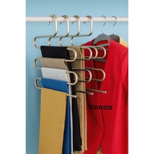 Normadia Krom Kaplama Paslanmaz Çok Katlı Pantolon ve Eşarp Askısı