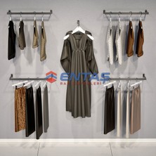 Normadia Şık ve Fonksiyonel 280X220 Giyinme Odası Raf ve Askılık Sistemi