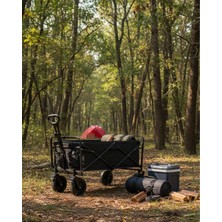 İsmiyle Al Çok Amaçlı Katlanabilir Kamp Arabası Bahçe Alışveriş Taşıma Vagonu